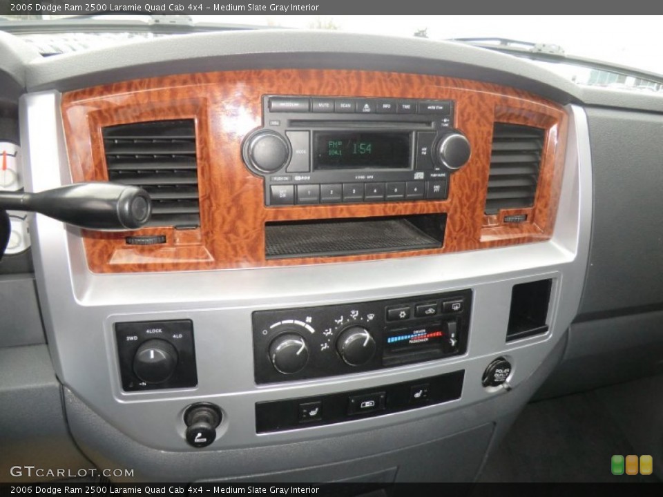 Medium Slate Gray Interior Controls for the 2006 Dodge Ram 2500 Laramie Quad Cab 4x4 #58736511