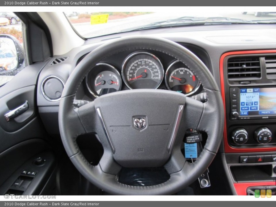 Dark Slate Gray/Red Interior Steering Wheel for the 2010 Dodge Caliber Rush #58736880