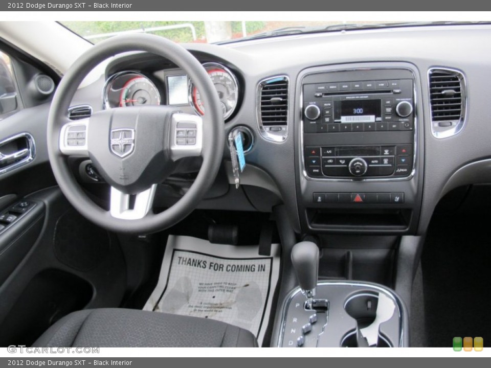 Black Interior Dashboard for the 2012 Dodge Durango SXT #58737621