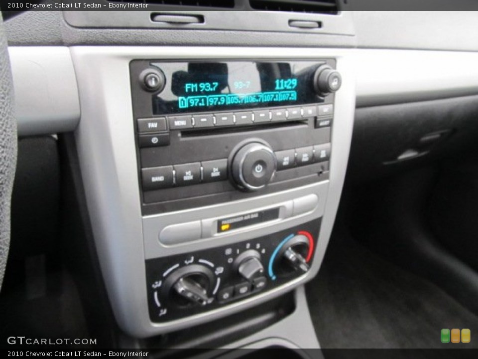 Ebony Interior Controls for the 2010 Chevrolet Cobalt LT Sedan #58741740