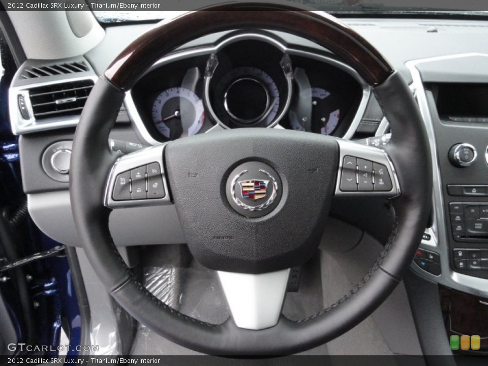 Titanium/Ebony Interior Steering Wheel for the 2012 Cadillac SRX Luxury #58742007