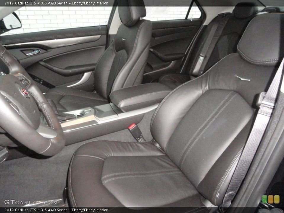 Ebony/Ebony Interior Photo for the 2012 Cadillac CTS 4 3.6 AWD Sedan #58742547
