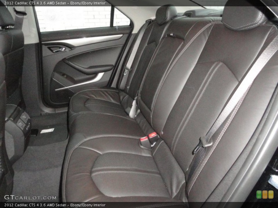 Ebony/Ebony Interior Photo for the 2012 Cadillac CTS 4 3.6 AWD Sedan #58742565