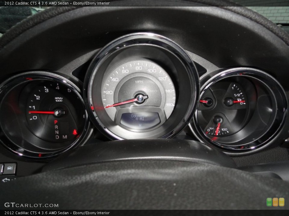 Ebony/Ebony Interior Gauges for the 2012 Cadillac CTS 4 3.6 AWD Sedan #58742673