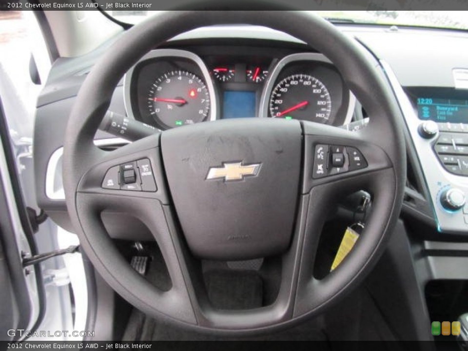 Jet Black Interior Steering Wheel for the 2012 Chevrolet Equinox LS AWD #58743561