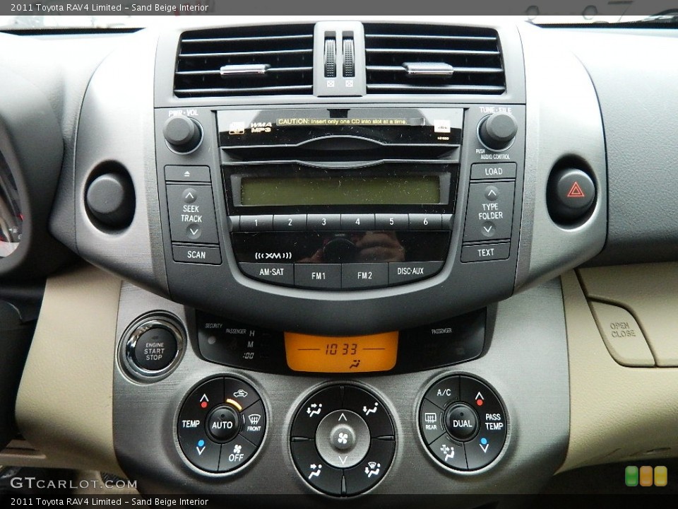 Sand Beige Interior Controls for the 2011 Toyota RAV4 Limited #58745298