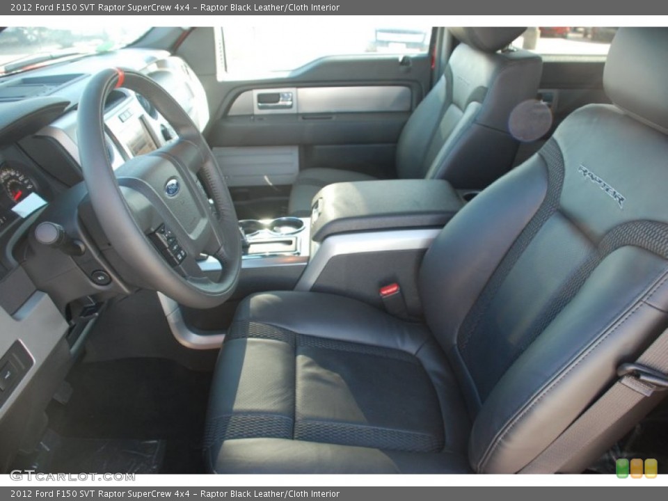 Raptor Black Leather/Cloth Interior Photo for the 2012 Ford F150 SVT Raptor SuperCrew 4x4 #58749675