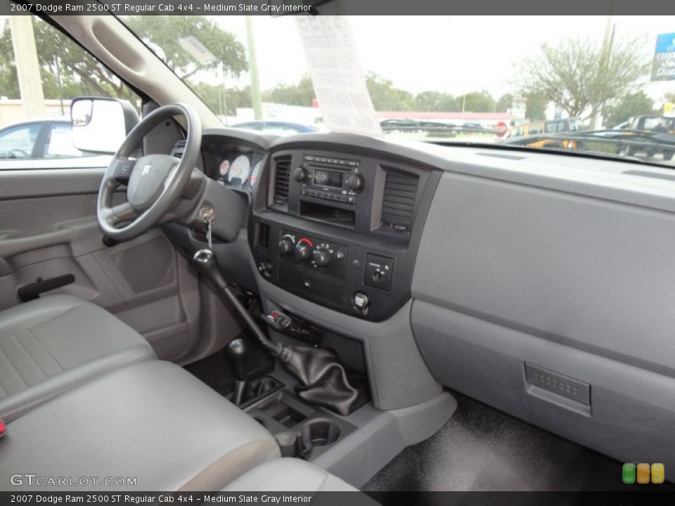 Medium Slate Gray Interior Dashboard for the 2007 Dodge Ram 2500 ST Regular Cab 4x4 #58755174