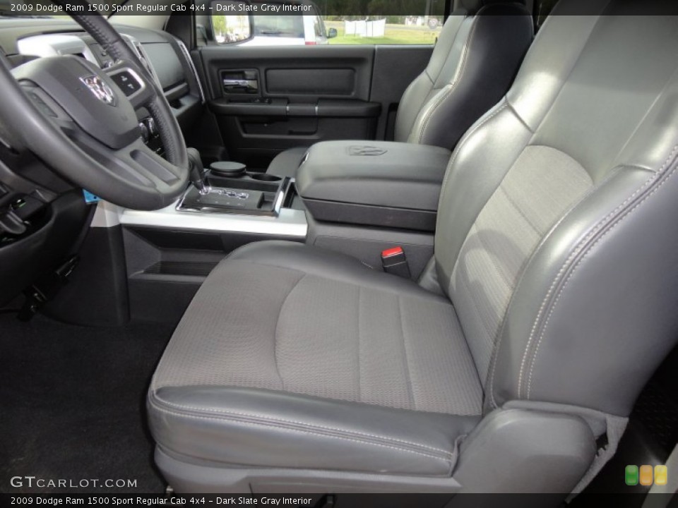 Dark Slate Gray Interior Photo for the 2009 Dodge Ram 1500 Sport Regular Cab 4x4 #58755330