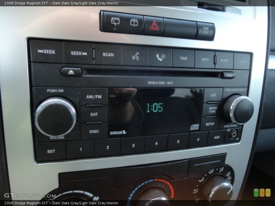 Dark Slate Gray/Light Slate Gray Interior Audio System for the 2008 Dodge Magnum SXT #58755951