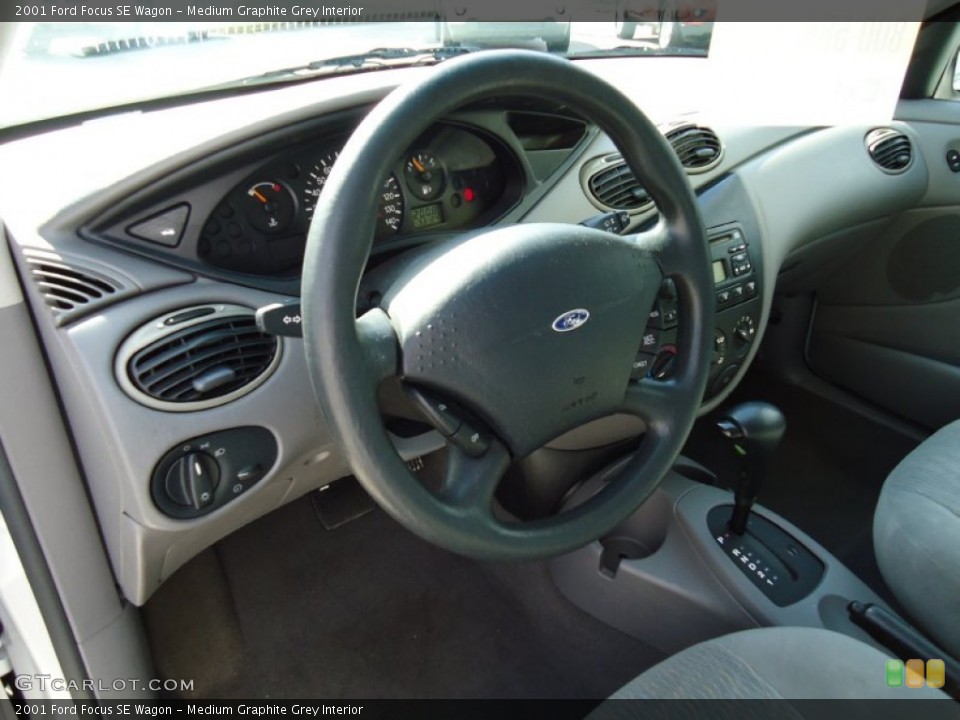 Medium Graphite Grey Interior Dashboard for the 2001 Ford Focus SE Wagon #58756461