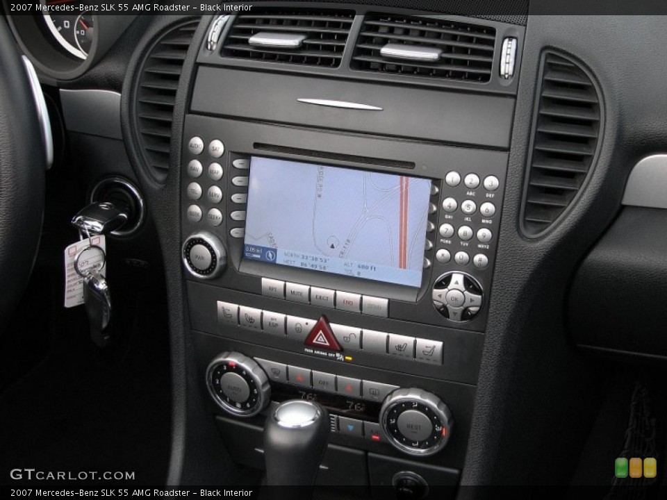 Black Interior Controls for the 2007 Mercedes-Benz SLK 55 AMG Roadster #58758927