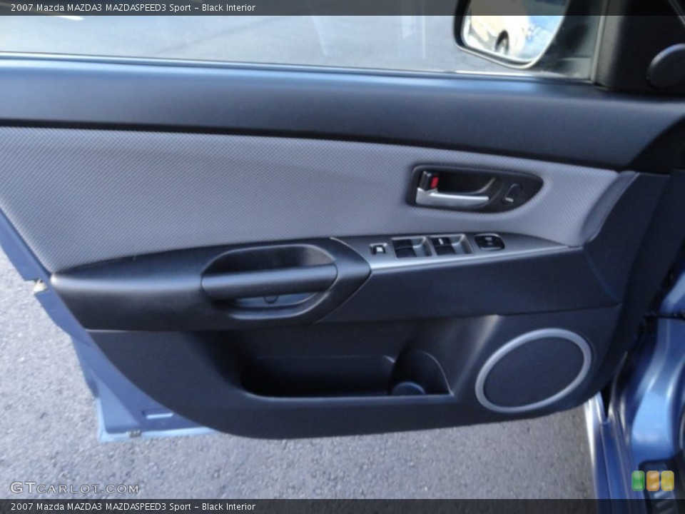Black Interior Door Panel for the 2007 Mazda MAZDA3 MAZDASPEED3 Sport #58759524