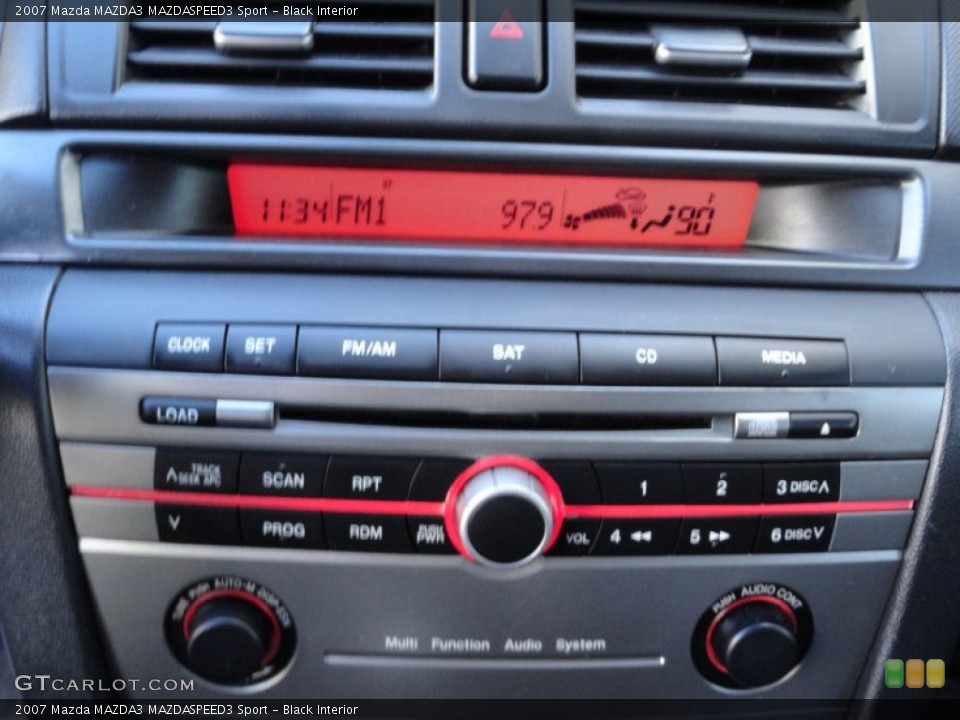 Black Interior Controls for the 2007 Mazda MAZDA3 MAZDASPEED3 Sport #58759626
