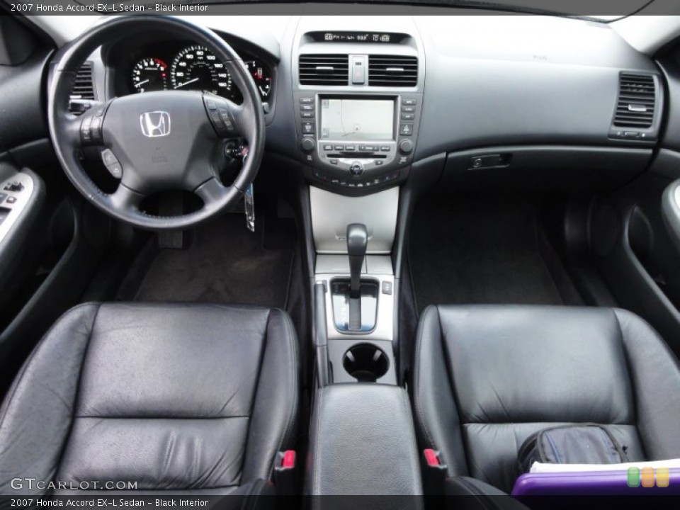 Black Interior Dashboard for the 2007 Honda Accord EX-L Sedan #58763193