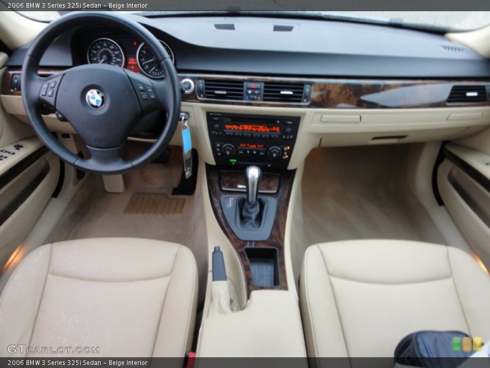 Beige Interior Dashboard for the 2006 BMW 3 Series 325i Sedan #58764195