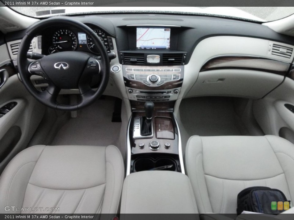 Graphite Interior Dashboard for the 2011 Infiniti M 37x AWD Sedan #58766073