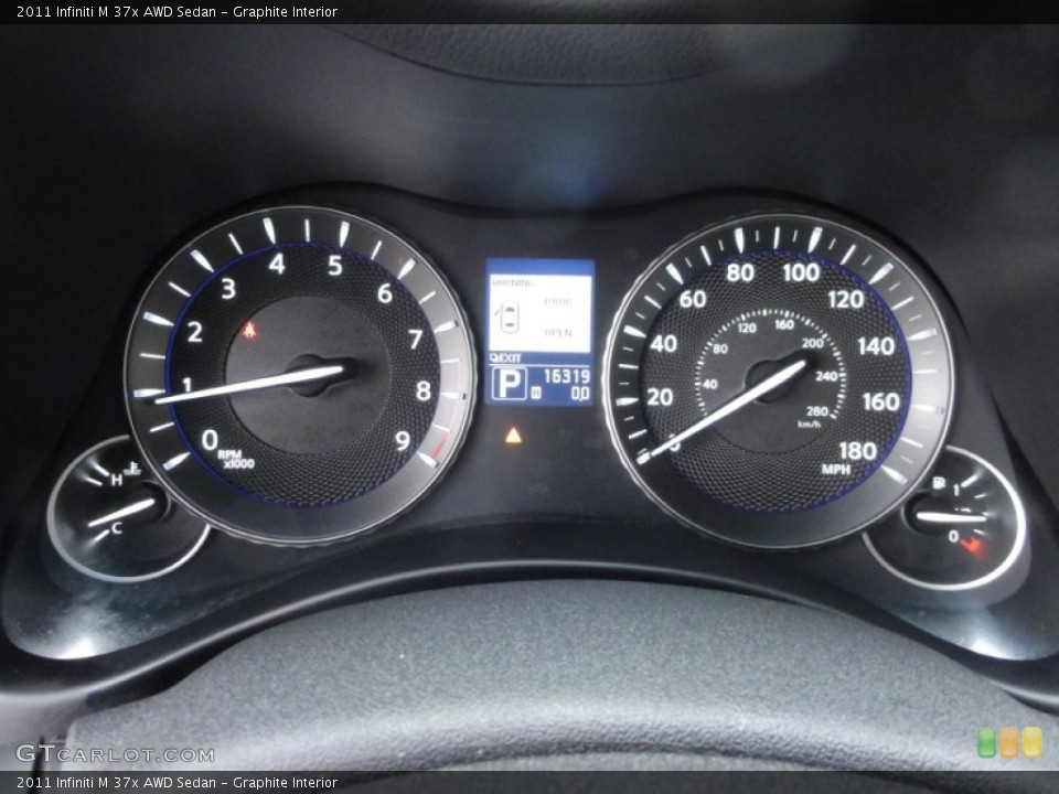 Graphite Interior Gauges for the 2011 Infiniti M 37x AWD Sedan #58766235