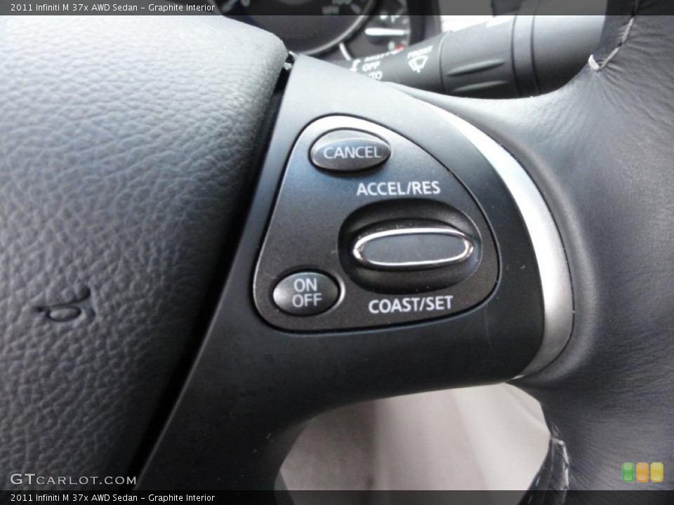 Graphite Interior Controls for the 2011 Infiniti M 37x AWD Sedan #58766262