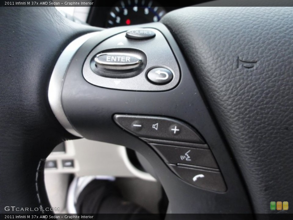 Graphite Interior Controls for the 2011 Infiniti M 37x AWD Sedan #58766268