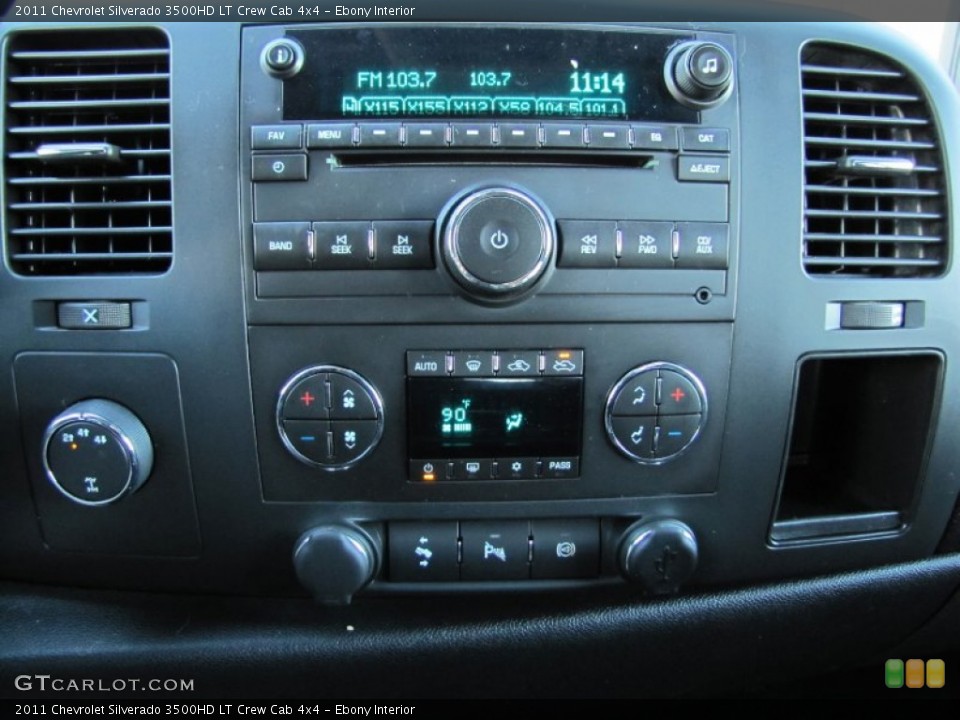 Ebony Interior Controls for the 2011 Chevrolet Silverado 3500HD LT Crew Cab 4x4 #58767717