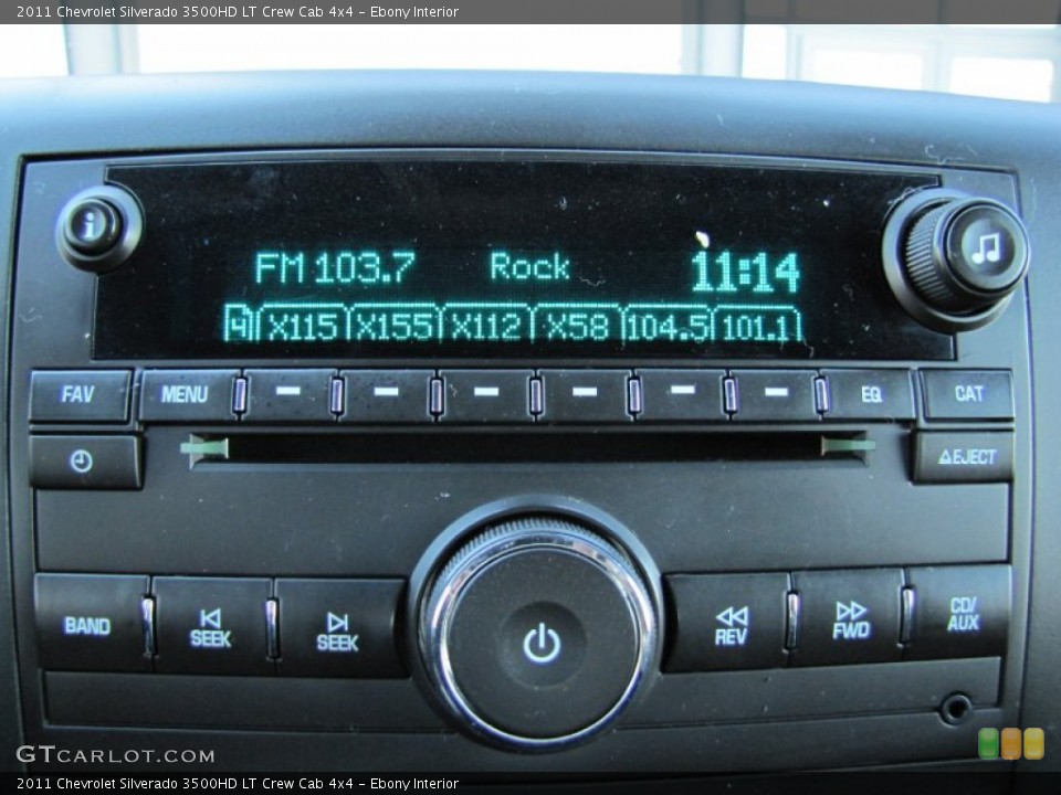 Ebony Interior Audio System for the 2011 Chevrolet Silverado 3500HD LT Crew Cab 4x4 #58767723