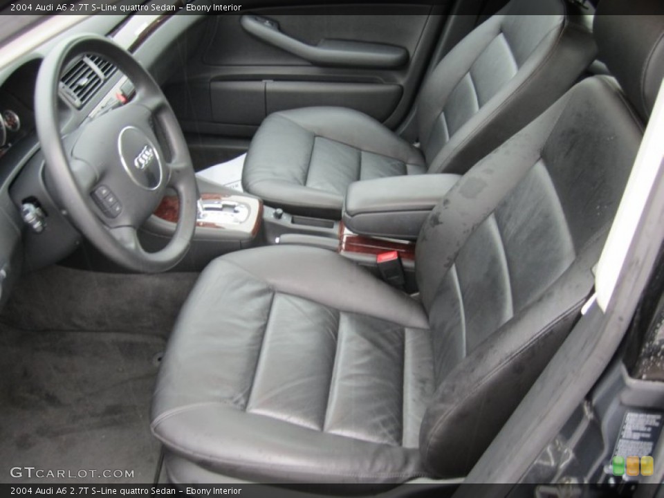 Ebony Interior Photo for the 2004 Audi A6 2.7T S-Line quattro Sedan #58769541