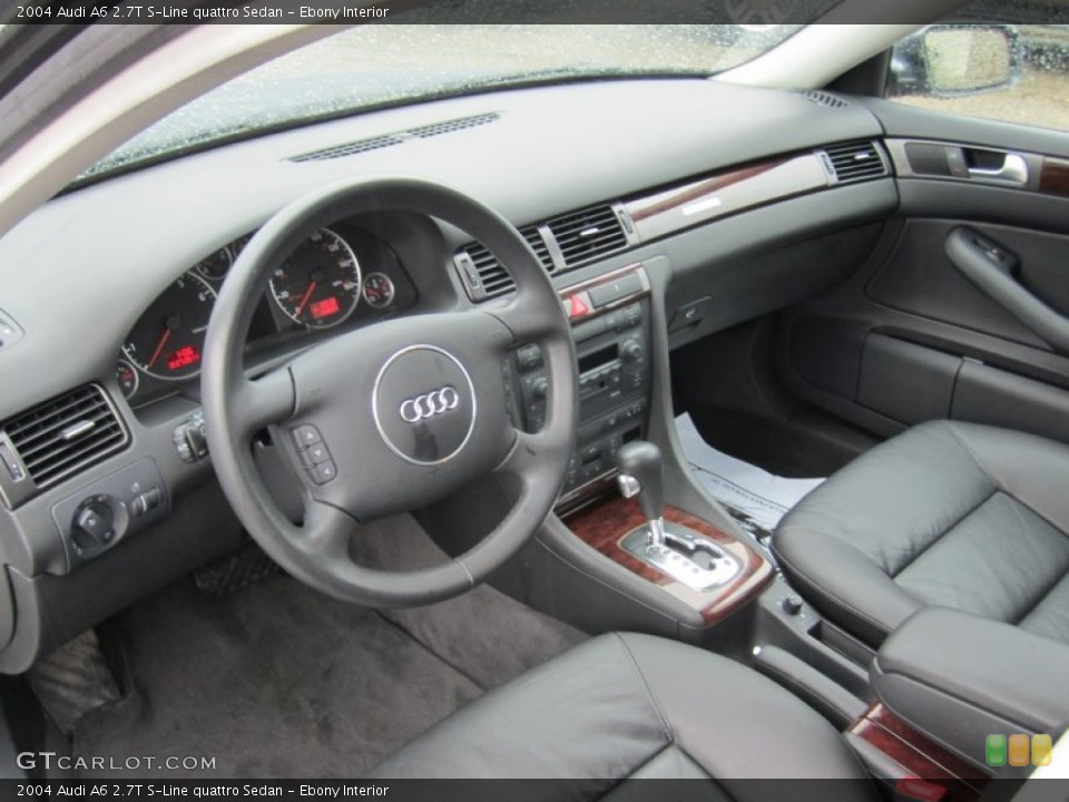 Ebony Interior Prime Interior for the 2004 Audi A6 2.7T S-Line quattro Sedan #58769550