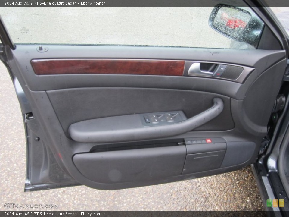 Ebony Interior Door Panel for the 2004 Audi A6 2.7T S-Line quattro Sedan #58769562