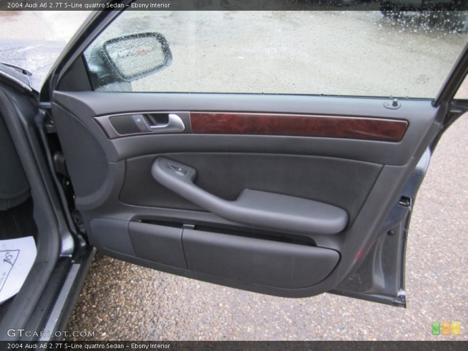 Ebony Interior Door Panel for the 2004 Audi A6 2.7T S-Line quattro Sedan #58769643