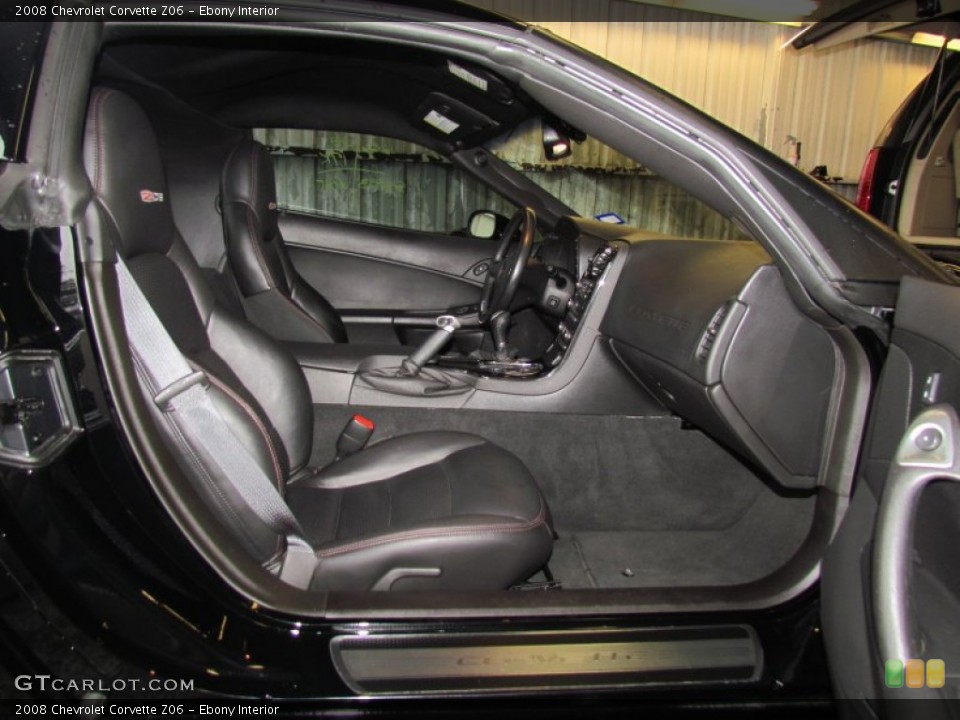 Ebony Interior Photo for the 2008 Chevrolet Corvette Z06 #58772334
