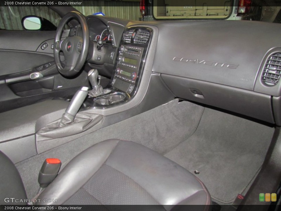 Ebony Interior Dashboard for the 2008 Chevrolet Corvette Z06 #58772358