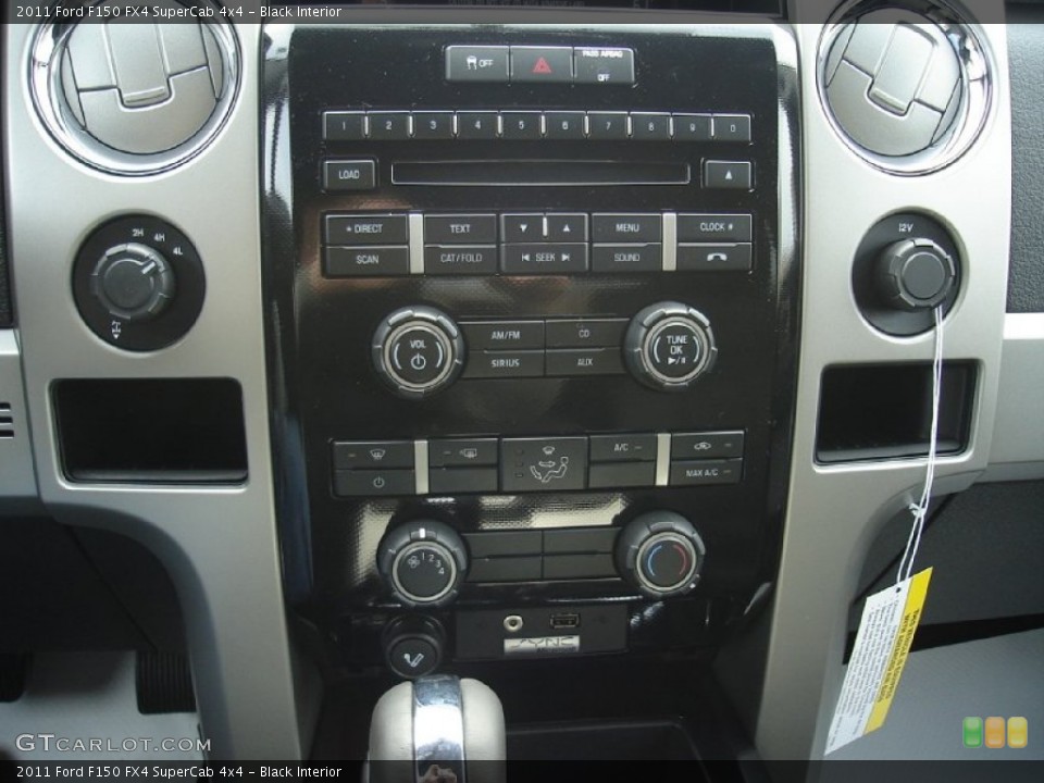 Black Interior Controls for the 2011 Ford F150 FX4 SuperCab 4x4 #58776456