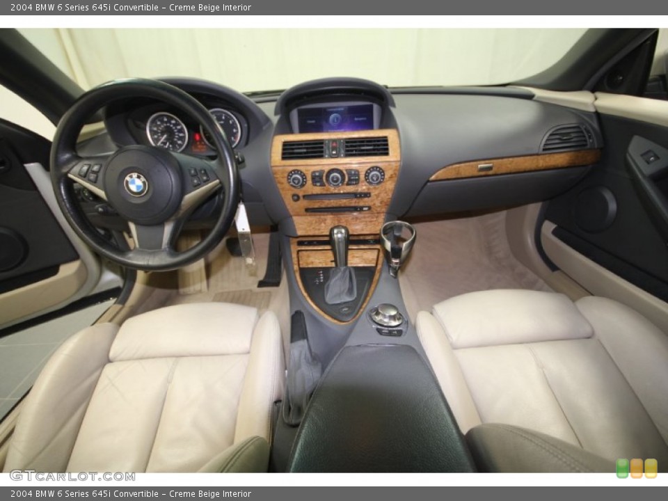Creme Beige Interior Dashboard for the 2004 BMW 6 Series 645i Convertible #58778439