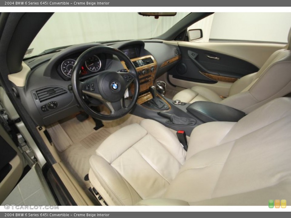 Creme Beige Interior Prime Interior for the 2004 BMW 6 Series 645i Convertible #58778457