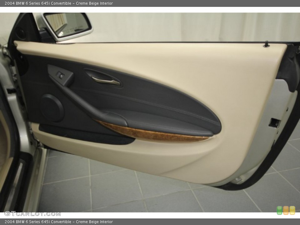 Creme Beige Interior Door Panel for the 2004 BMW 6 Series 645i Convertible #58778589