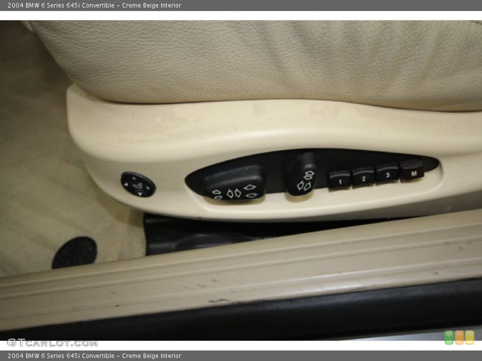 Creme Beige Interior Controls for the 2004 BMW 6 Series 645i Convertible #58778607