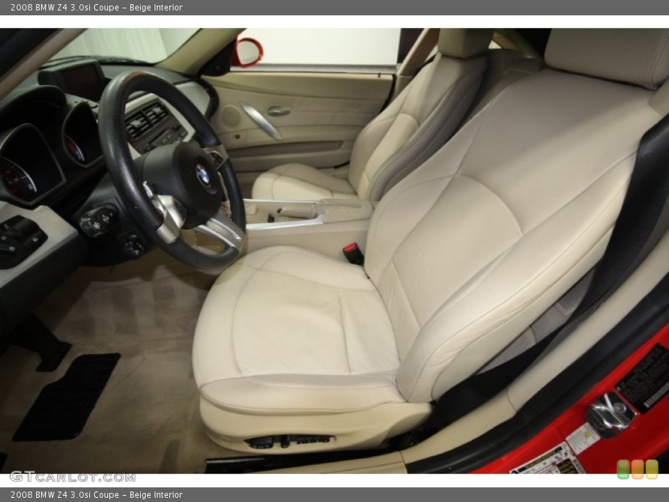 Beige Interior Photo for the 2008 BMW Z4 3.0si Coupe #58780161