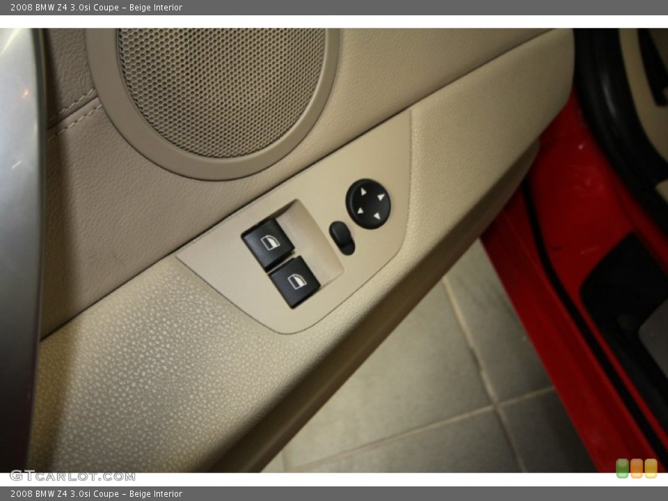 Beige Interior Controls for the 2008 BMW Z4 3.0si Coupe #58780173