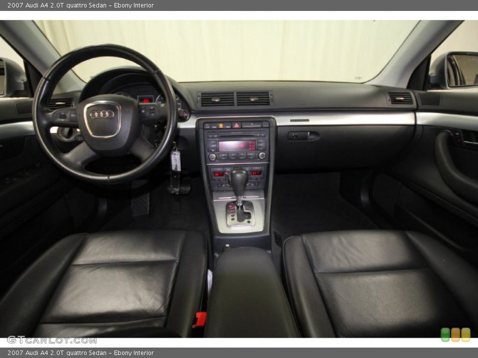 Ebony Interior Dashboard for the 2007 Audi A4 2.0T quattro Sedan #58781769