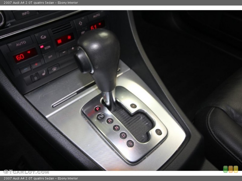 Ebony Interior Transmission for the 2007 Audi A4 2.0T quattro Sedan #58781841