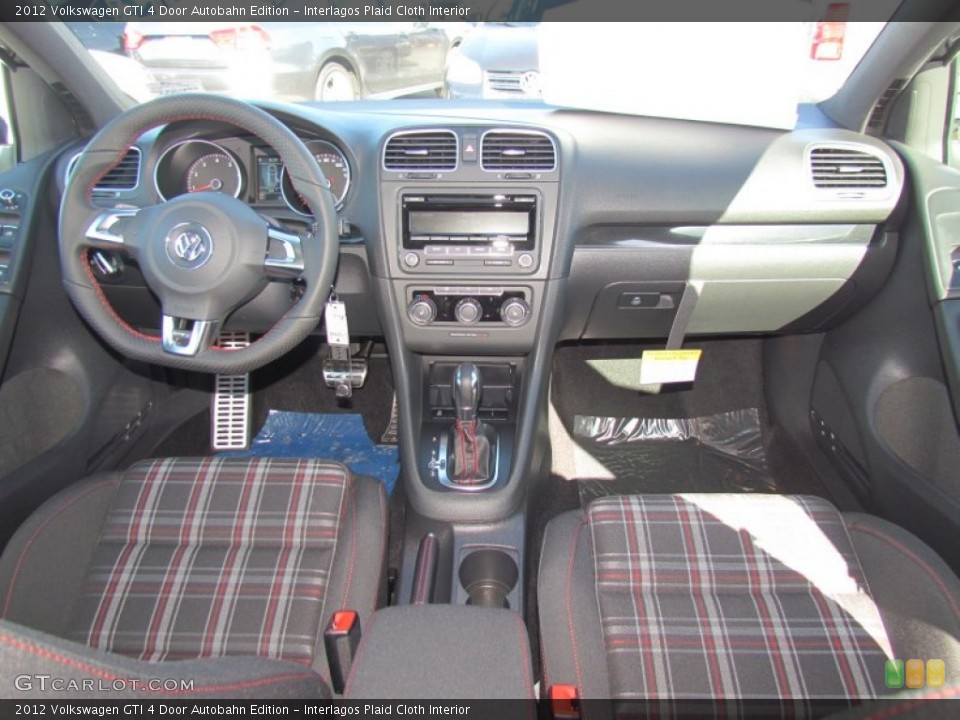 Interlagos Plaid Cloth Interior Dashboard for the 2012 Volkswagen GTI 4 Door Autobahn Edition #58783414
