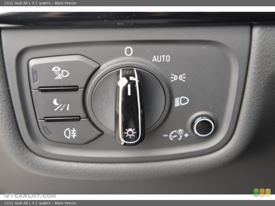 Black Interior Controls for the 2012 Audi A8 L 4.2 quattro #58785748