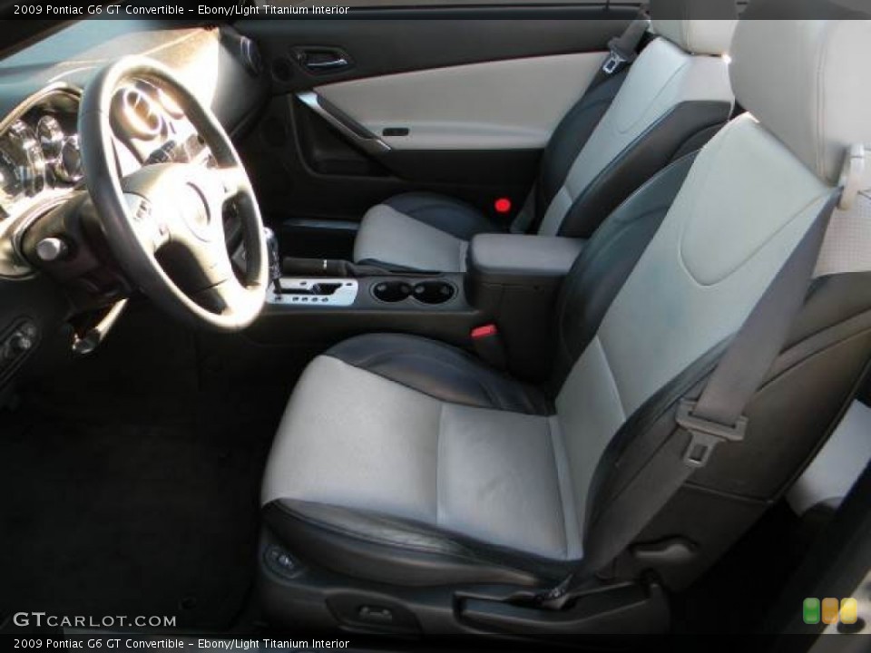Ebony/Light Titanium Interior Photo for the 2009 Pontiac G6 GT Convertible #58786876
