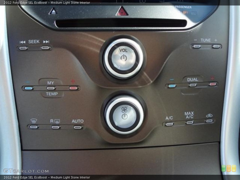 Medium Light Stone Interior Controls for the 2012 Ford Edge SEL EcoBoost #58786879
