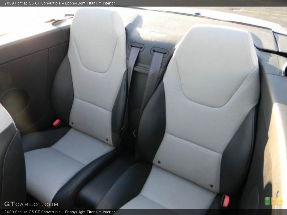 Ebony/Light Titanium Interior Photo for the 2009 Pontiac G6 GT Convertible #58786905