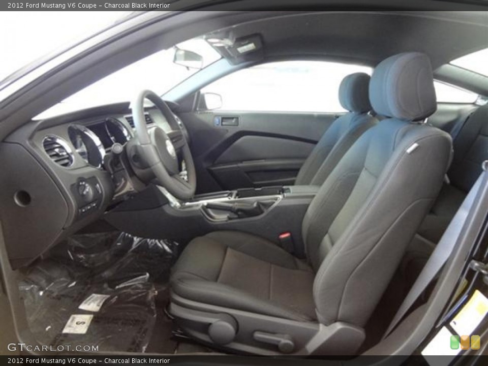Charcoal Black Interior Photo for the 2012 Ford Mustang V6 Coupe #58787046