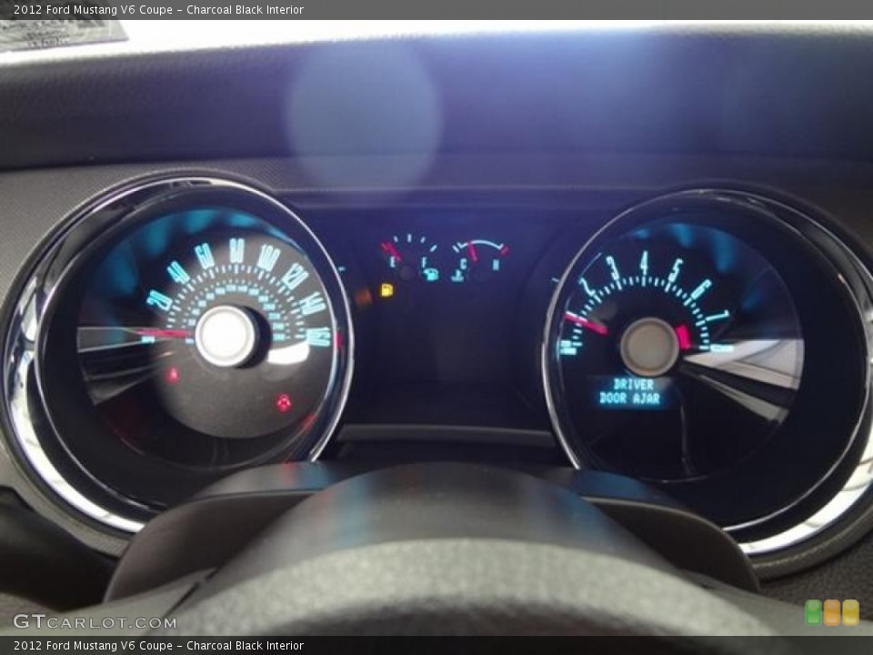 Charcoal Black Interior Gauges for the 2012 Ford Mustang V6 Coupe #58787100