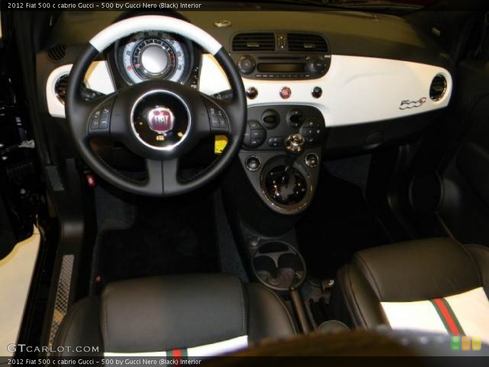 500 by Gucci Nero (Black) Interior Dashboard for the 2012 Fiat 500 c cabrio Gucci #58787794