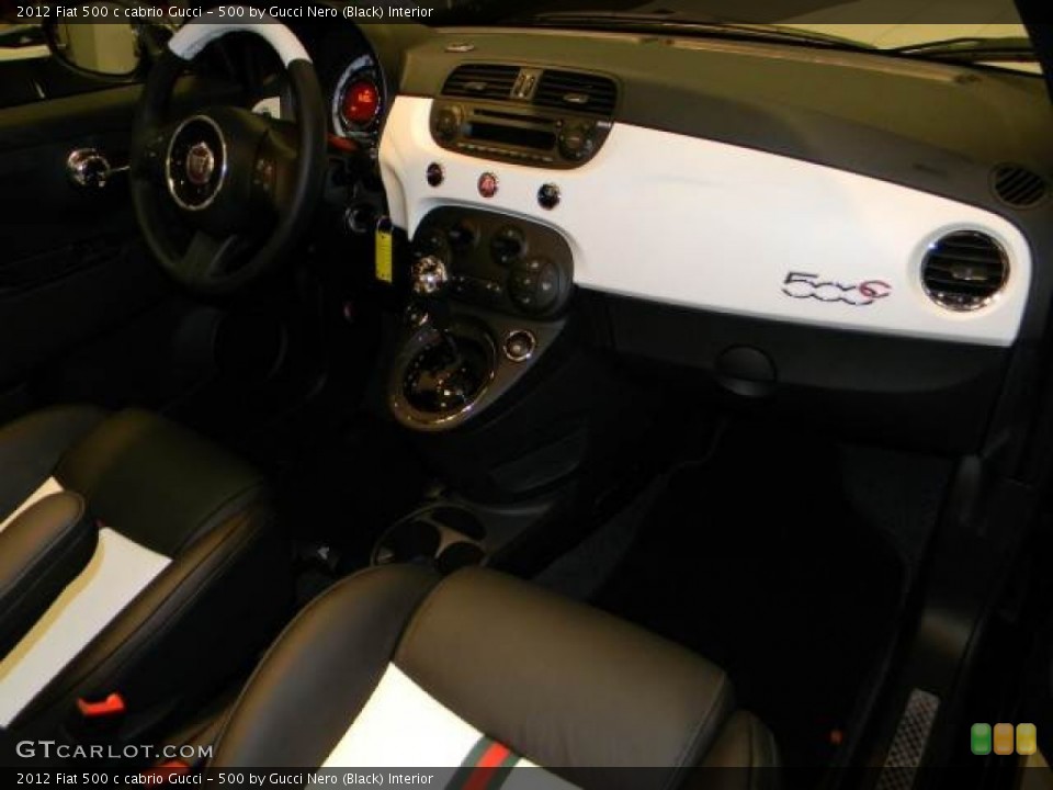 500 by Gucci Nero (Black) Interior Dashboard for the 2012 Fiat 500 c cabrio Gucci #58787828